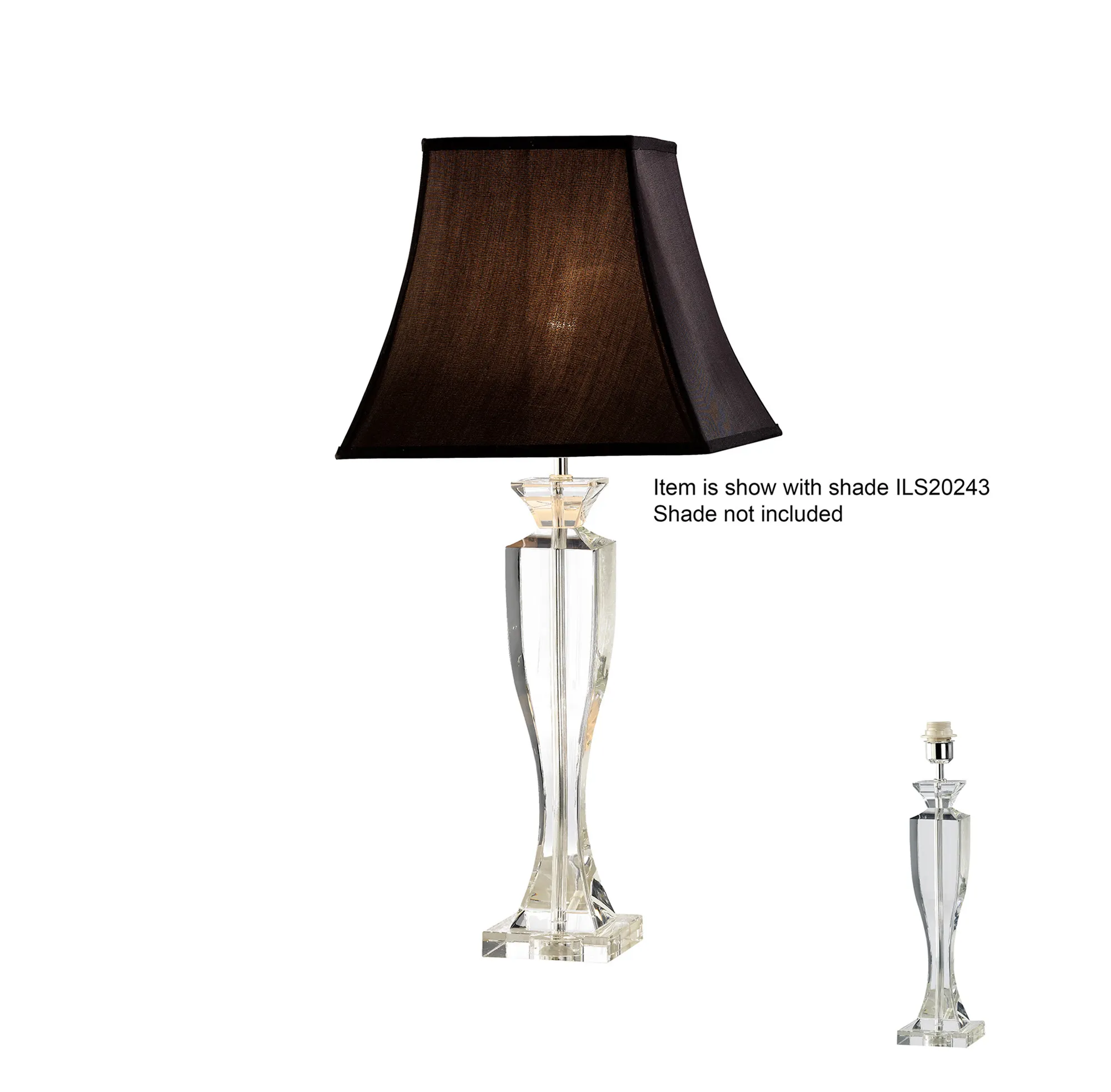 Carmela Crystal Table Lamps Diyas Base Only Lamps